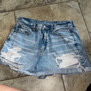 American Eagle Distressed Jean Shorts